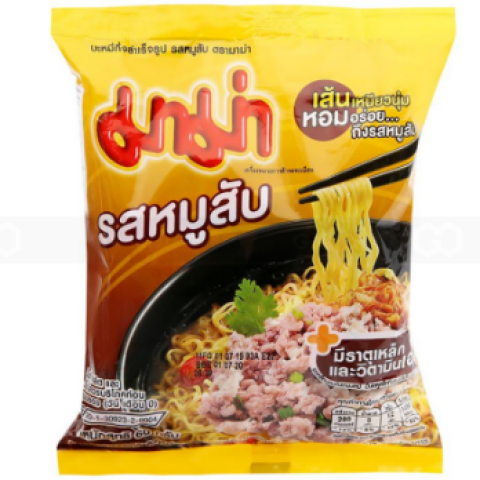MAMA MINCED PORK NOODLE 30X60GX6 - Bilde 2
